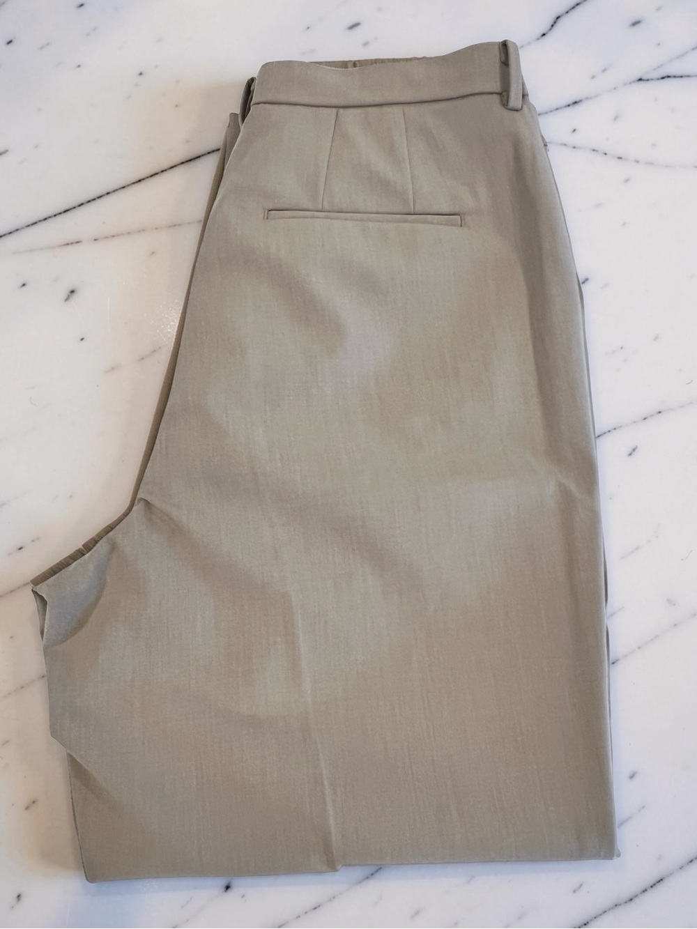 Classic  UNIQLO Tailored Dress Pants in Light Khaki